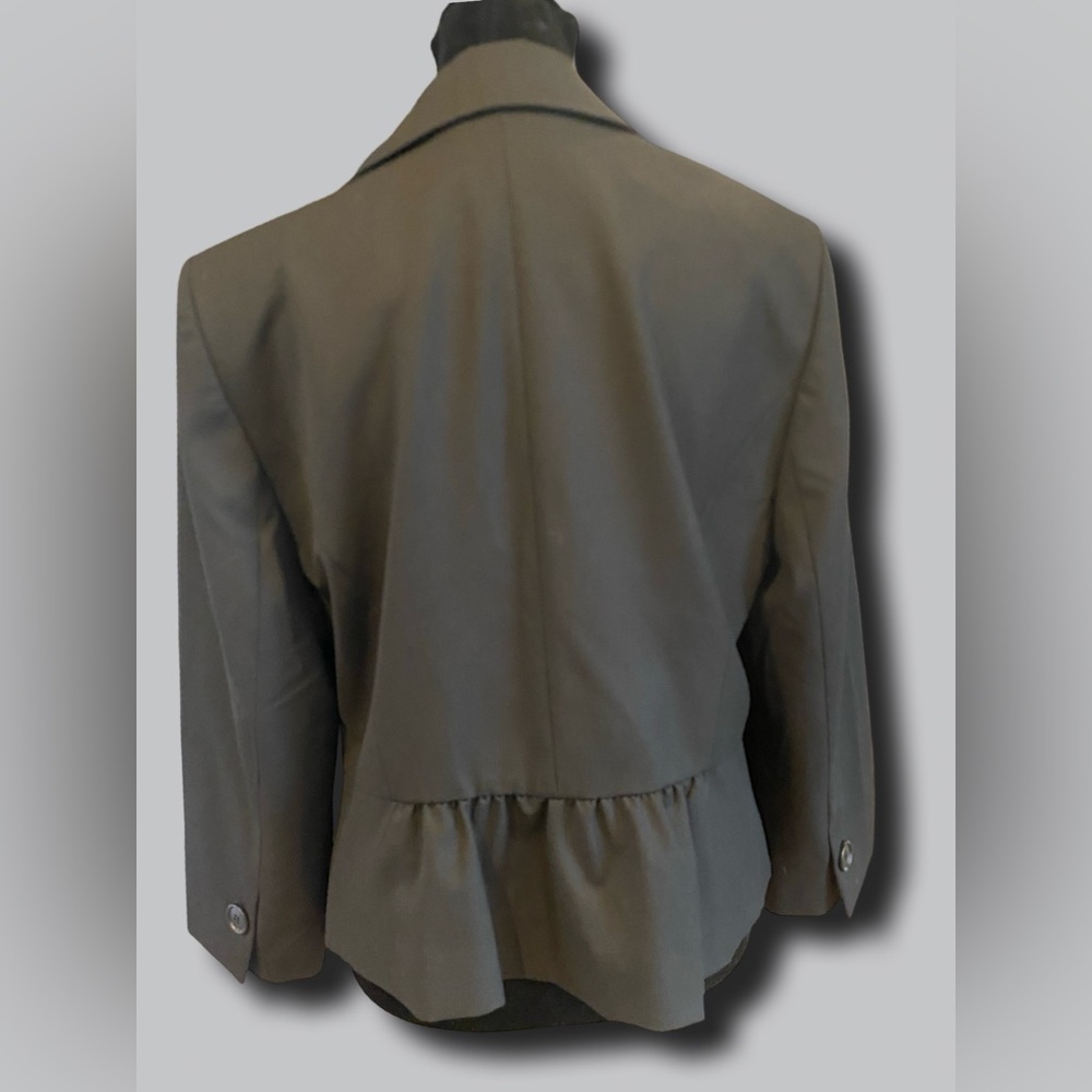 LOFT Black Ruffle Blazer - Picture 4 of 4